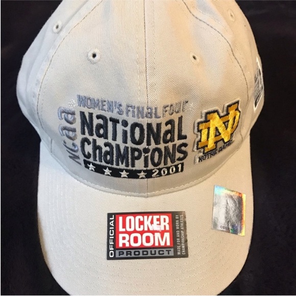 Bball Notre Dame 2001 March Madness Baseball Cap!! National Champions!! Vintage! - Picture 2 of 8